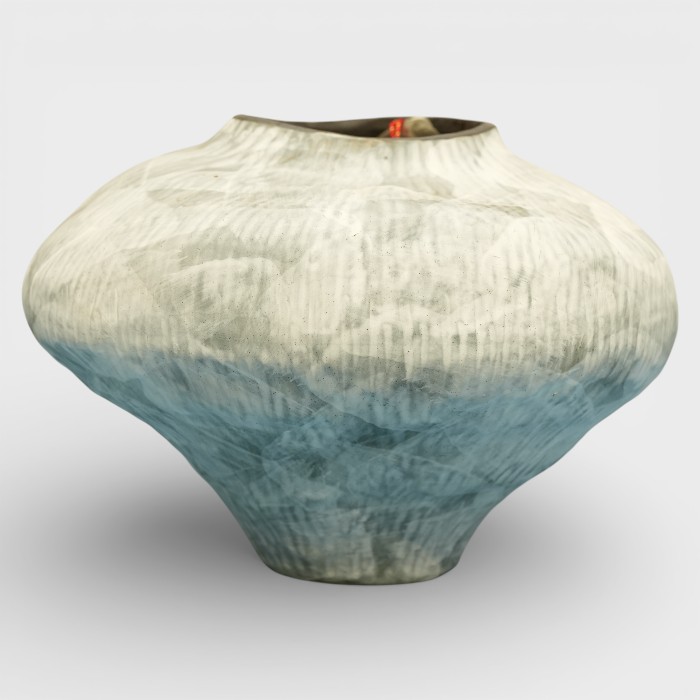 Arctic Horizon Asymmetrical Sculptural Vessel