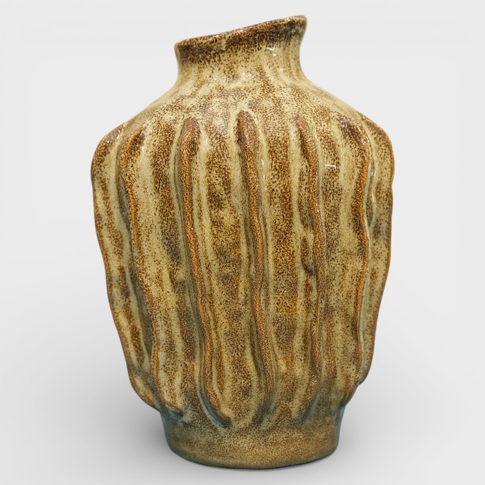 Moroccan-Inspired Geometric Filigree Metal Vase