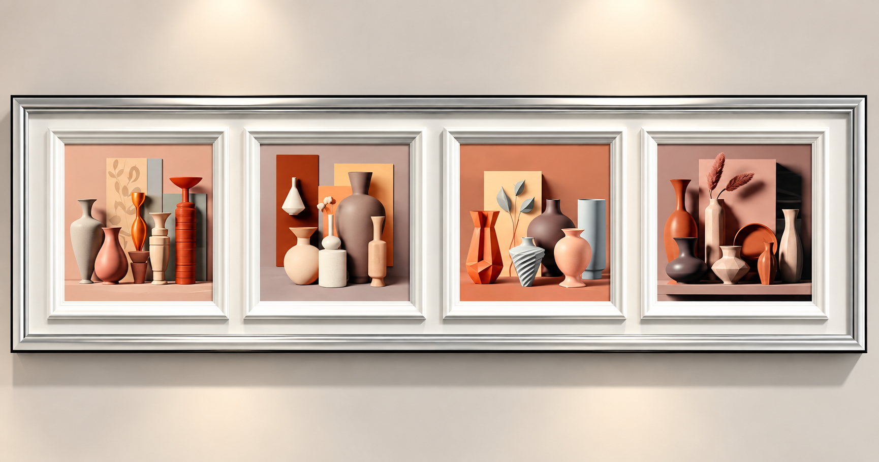 Modern Abstract 4-Panel Wall Art Decor