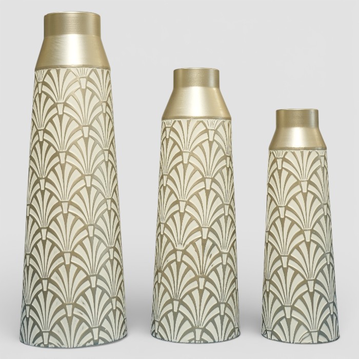 Hand-Textured Artisan Ceramic Vessel